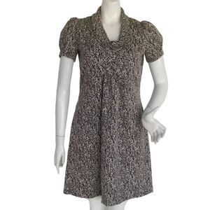 CALVIN KLEIN Dress, 6, Cowl neck, Poof Short sleeves, Side zipper, Short